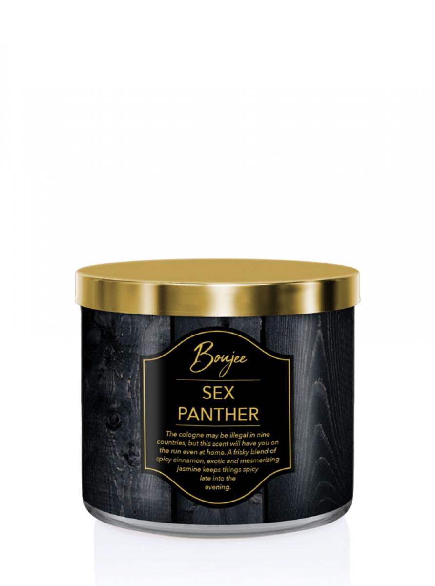 Boujee scented candle with three wicks Sex Panther 411g  