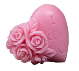 Happy Soaps Ró?owe Serduszko 'I Love U' natural glycerin soap Wi?nia 50g