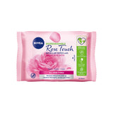 Rose Touch micellar biodegradable make-up removal wipes with organic rose water 25 pcs