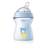 NaturalFeeling plastic bottle with a silicone teat, medium flow 2m + Blue 250ml